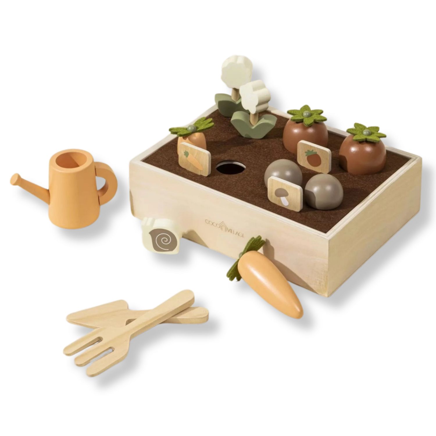 Wooden Gardening Playset – Nature Role Play Toy