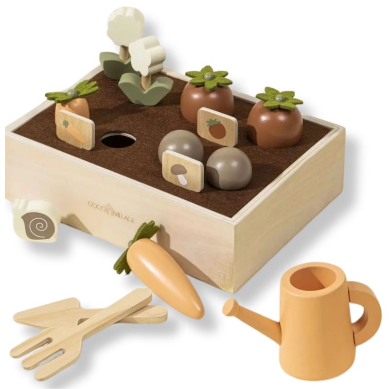 Wooden Gardening Playset – Nature Role Play Toy