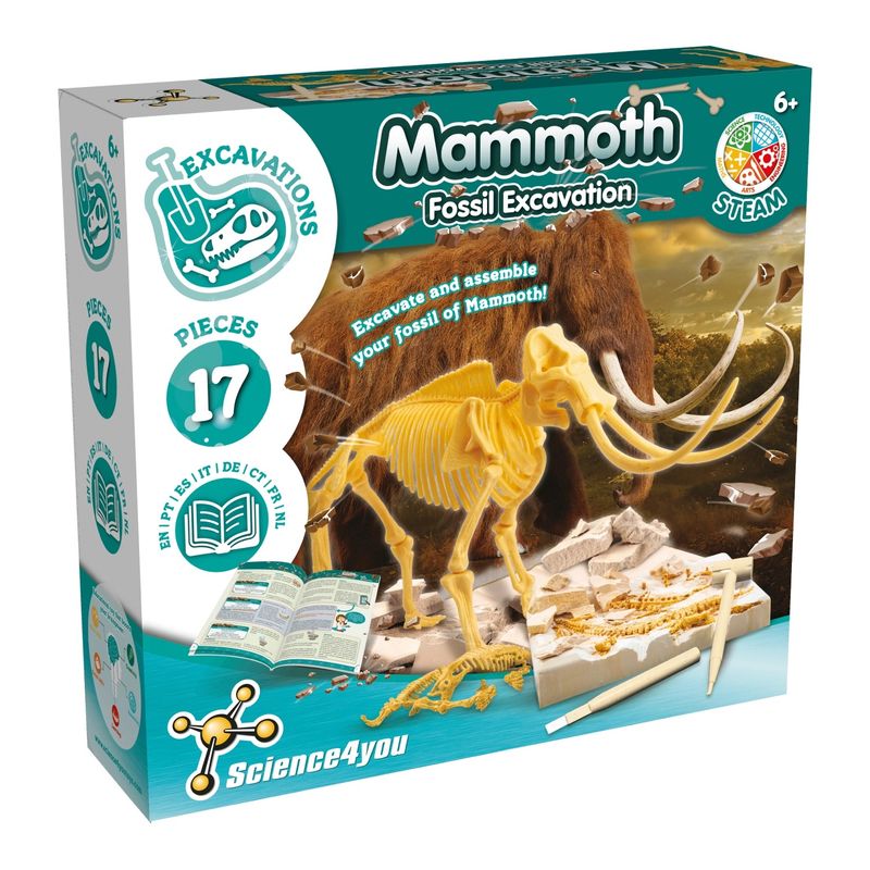 Mammoth Fossil Excavation Kit – STEAM Archaeology Toy