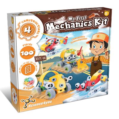 Mein erster Mechaniker-Bausatz – Konstruktions- &amp; STEM-Spielzeug