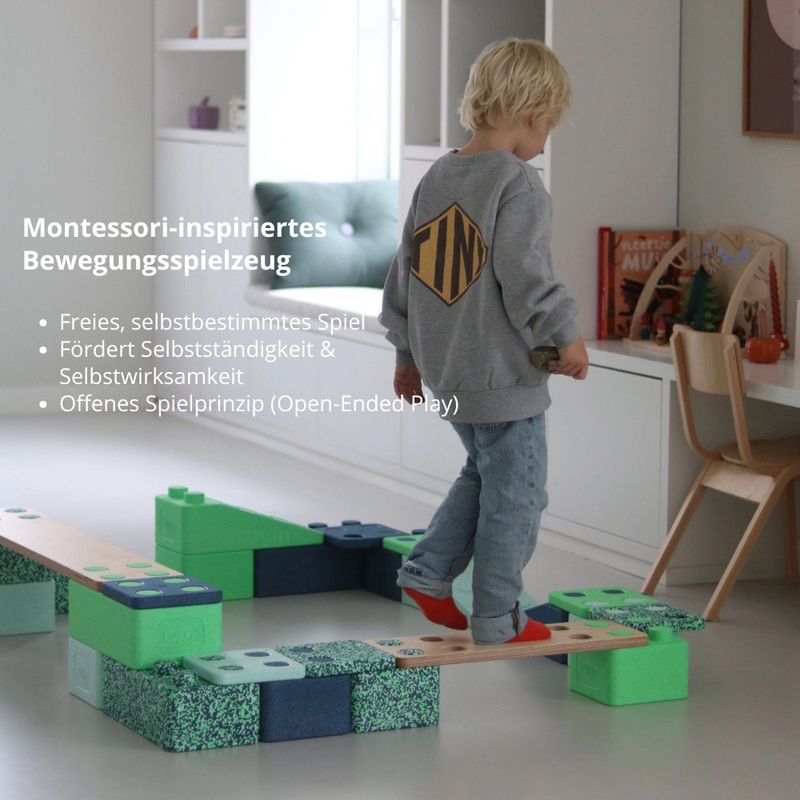 bygge - Starter Set "Color Play" (12 Pieces), Tomke – product image, educational toy