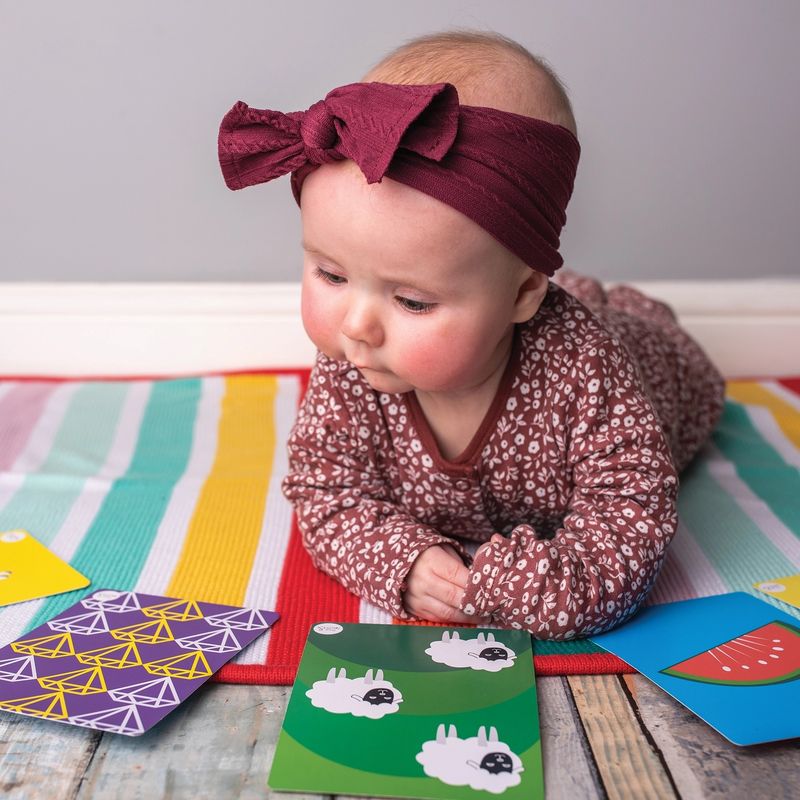 Priya &amp; Peanut Newborn Sensory Cards 0+, Tummy Time Award-Winning Baby Toy, Colour Sensory – produc…