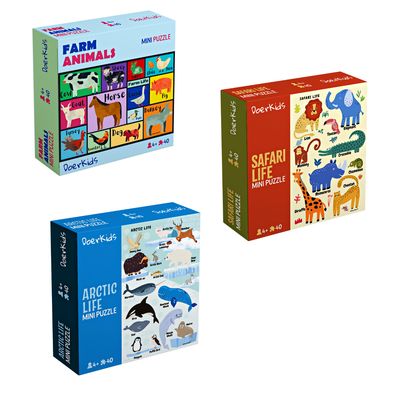 DoerKids Mini Puzzle Artico, 40 pz. – foto prodotto, puzzle bambino, gioco di motricità