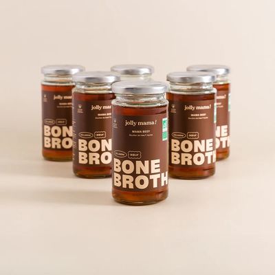 Mama Beef – Brodo di manzo liquido ricco di collagene (confezione da 6)