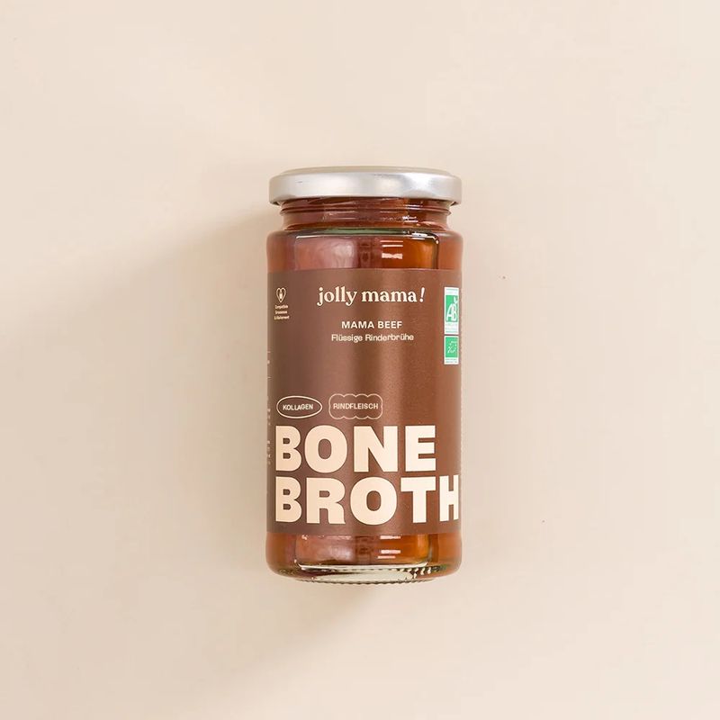 JOLLY MAMA Bouillon de bœuf liquide riche en collagène Mama Beef (paquet de 6) – photo produit, jeu…