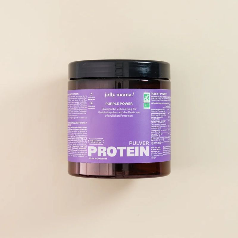 Purple Power – Proteine ​​in polvere biologiche a base di mirtilli