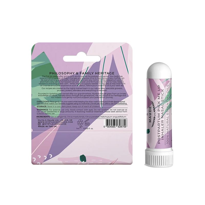 Myrtle &amp; Maude Inhalateur d'aromathérapie post-partum – Mélange d'huiles essentielles pour la relax…