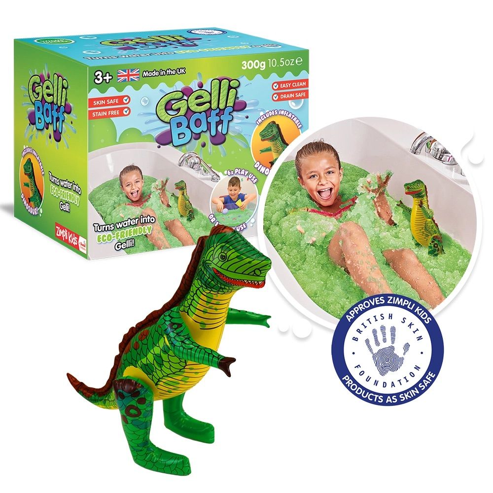 Gelli Baff - with Inflatable Dinosaur -Bath Toy