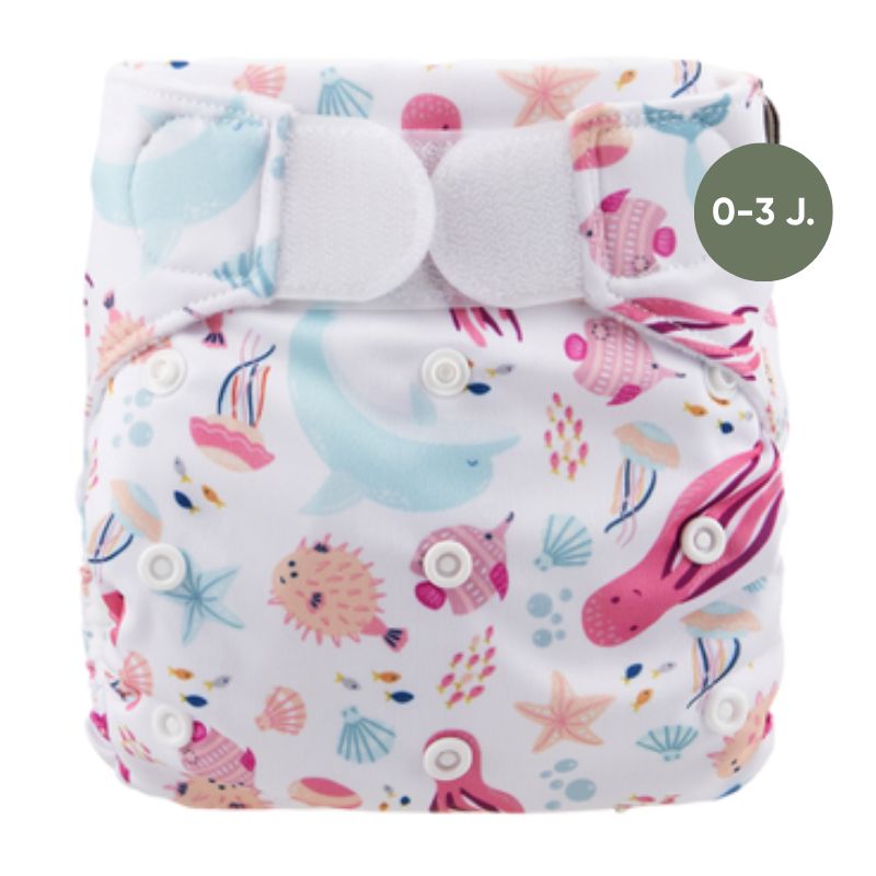 HappyBear Diapers Reusable Baby Swim Diaper – One Size 0–3 Years, Pacific – bath time, motor skills…