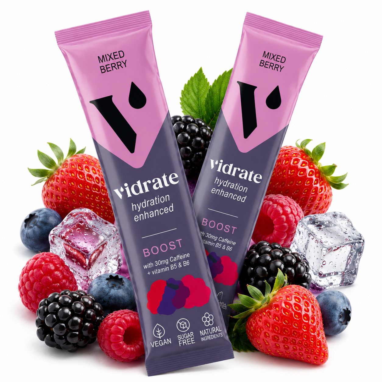 Vidrate Electrolyte Hydration Drink Sachets - 10 Pack BOOST, Mixed Berry – baby textile, baby cloth…