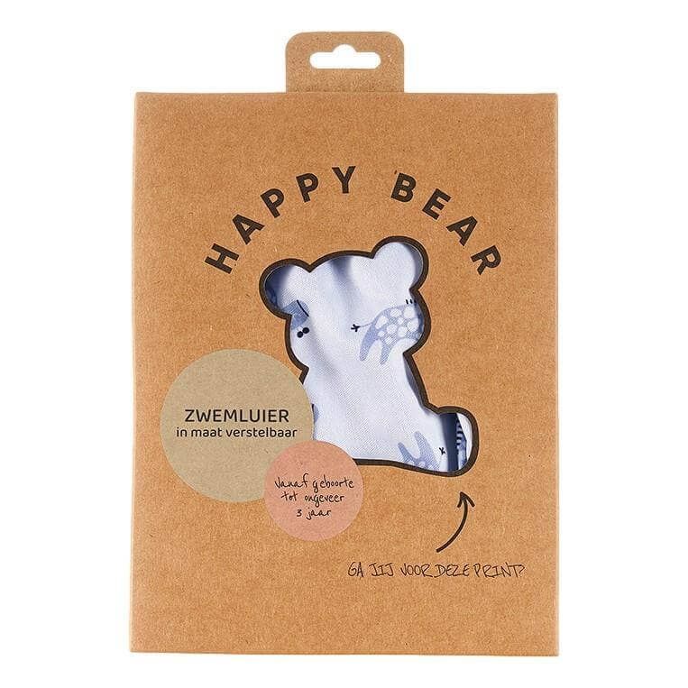 HappyBear Diapers Reusable Baby Swim Diaper – One Size 0–3 Years, Blau mit Giraffen – product image…