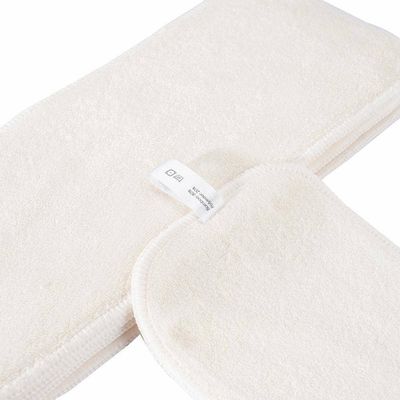 HappyBear Diapers Set di inserti in bambù per pannolini lavabili – Confezione da 4, Weiss – foto pr…