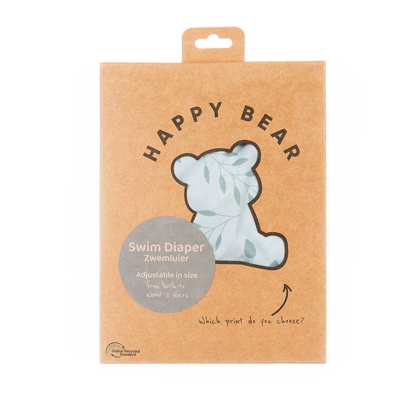 HappyBear Diapers Reusable Baby Swim Diaper – One Size 0–3 Years, Botanisch – product image, bath t…
