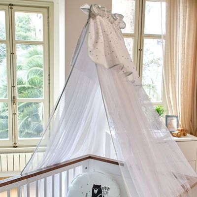 Funnababy Mosquito Net for Baby Bed, Canopy Draping, Weiss, Mint – product image, baby sleep essent…