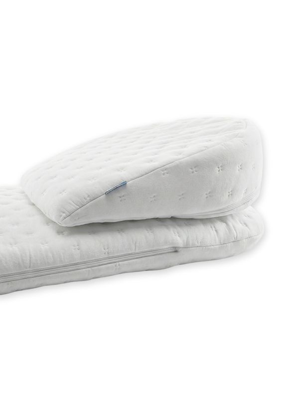 Funnababy Reflux Mattress for Moses Basket 30x74 cm – Ergonomic Baby Wedge Mattress White, Weiss – …