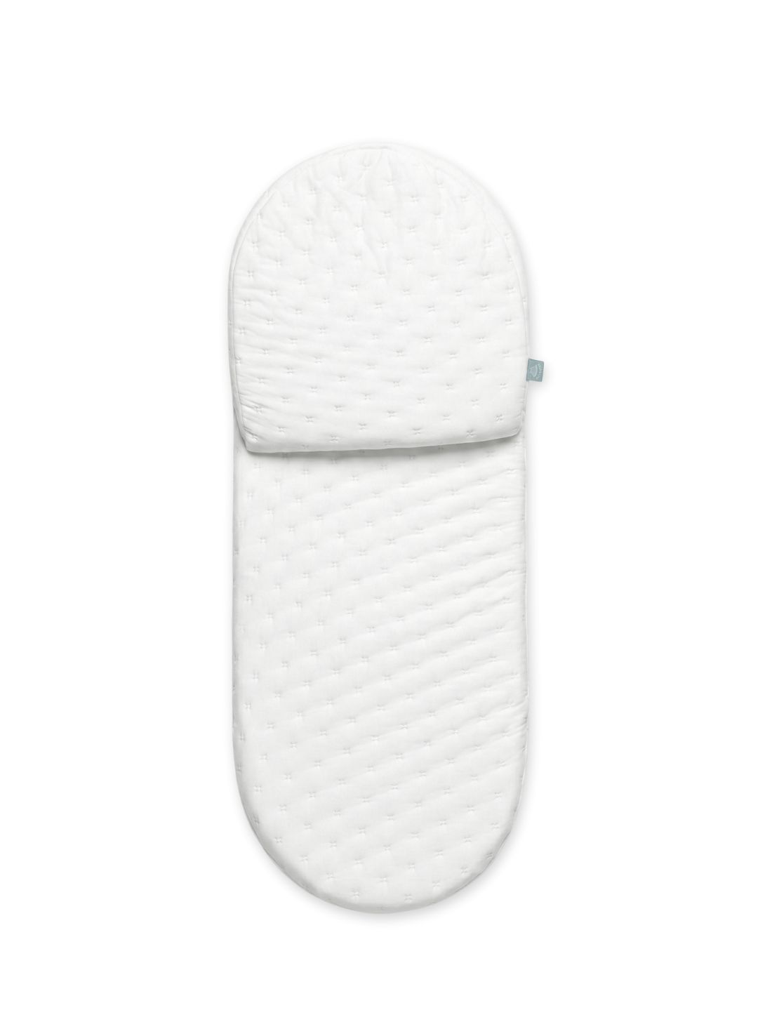 Reflux Mattress for Moses Basket 30x74 cm – Ergonomic Baby Wedge Mattress White