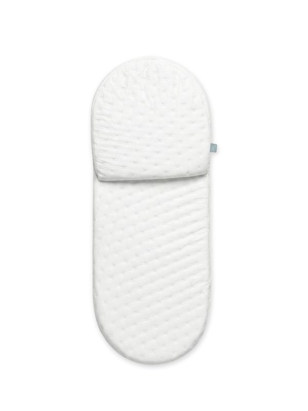 Reflux Mattress for Moses Basket 30x74 cm – Ergonomic Baby Wedge Mattress White