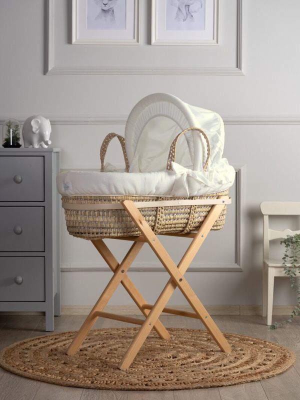 Funnababy Textiles pour Couffin de Moïse - Basic - Ecru, Weiss – photo produit, sommeil bébé, dessi…