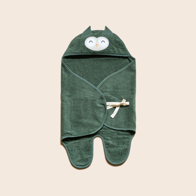 Funnababy Cape de bain bébé en coton biologique OEKO-TEX – serviette douce et absorbante pour bébés…