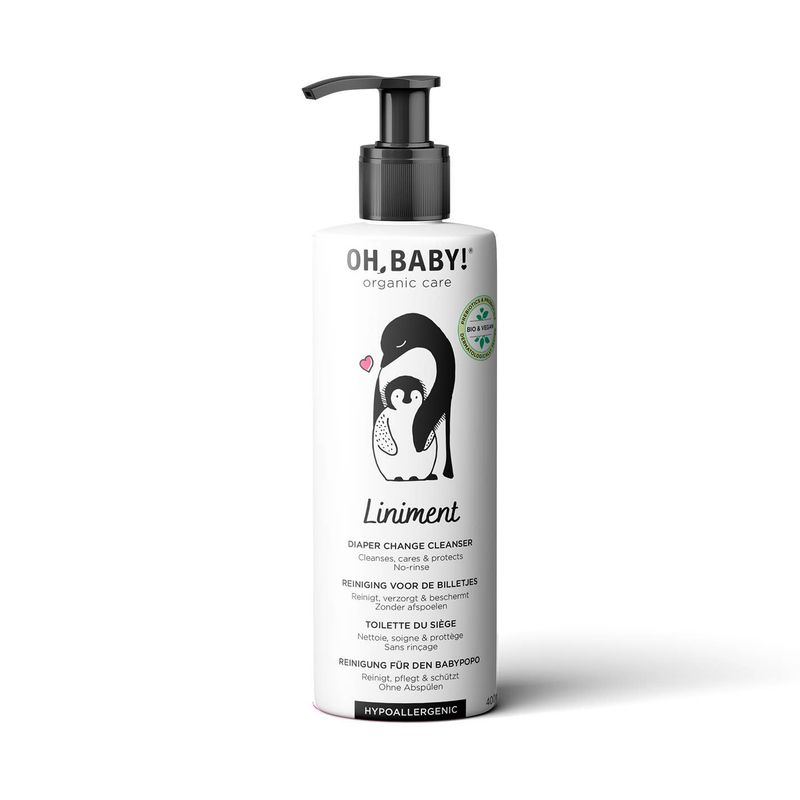 OH BABY! Organic Baby Cleansing Milk – Diaper Area &amp; Sensitive Skin Care – bath time, baby textile