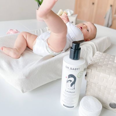 OH BABY! Organic Baby Cleansing Milk – Diaper Area &amp; Sensitive Skin Care – product image, bath time…