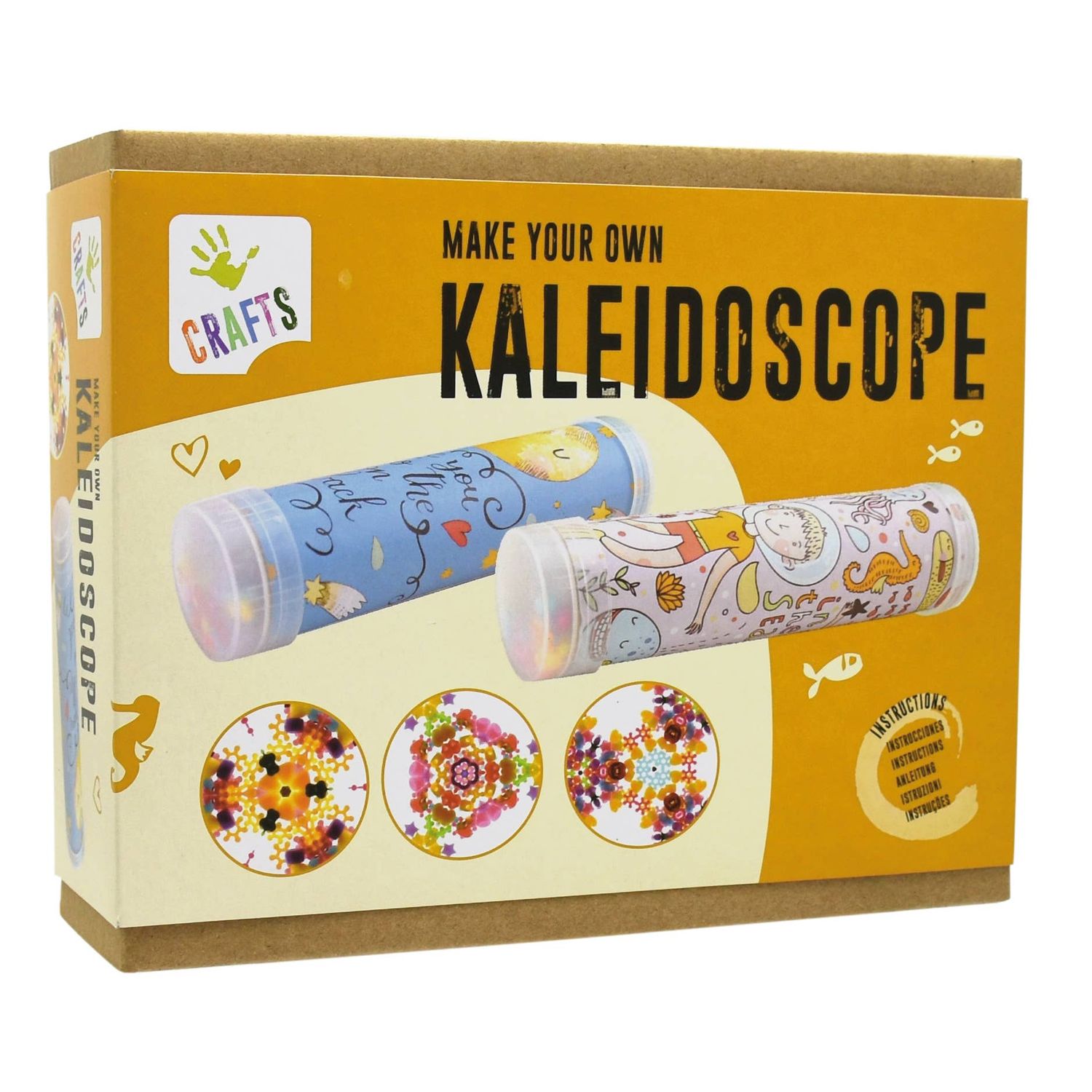 ANDREU TOYS DIY Kaleidoscope Craft Kit – Build Your Own Kaleidoscope – STEM toy, arts and crafts