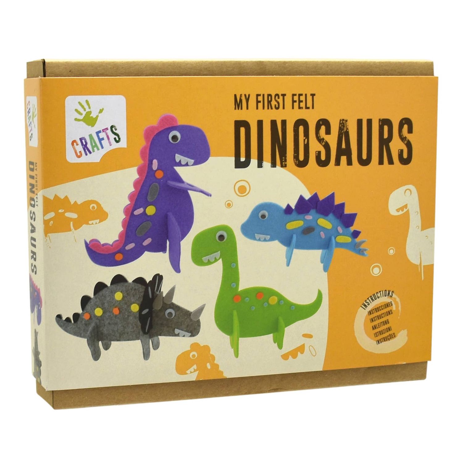 ANDREU TOYS My First Felt Dinosaurs Craft Kit – Create &amp; Decorate Dinosaurs – STEM toy, arts and cr…