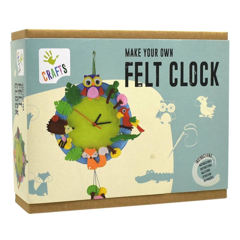 ANDREU TOYS DIY Felt Clock Craft Kit – Learn &amp; Create – STEM toy, arts and crafts