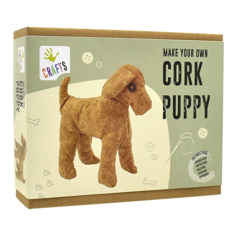 ANDREU TOYS DIY Cork Puppy Sewing Kit – Creative Craft Set for Kids – STEM toy, arts and crafts