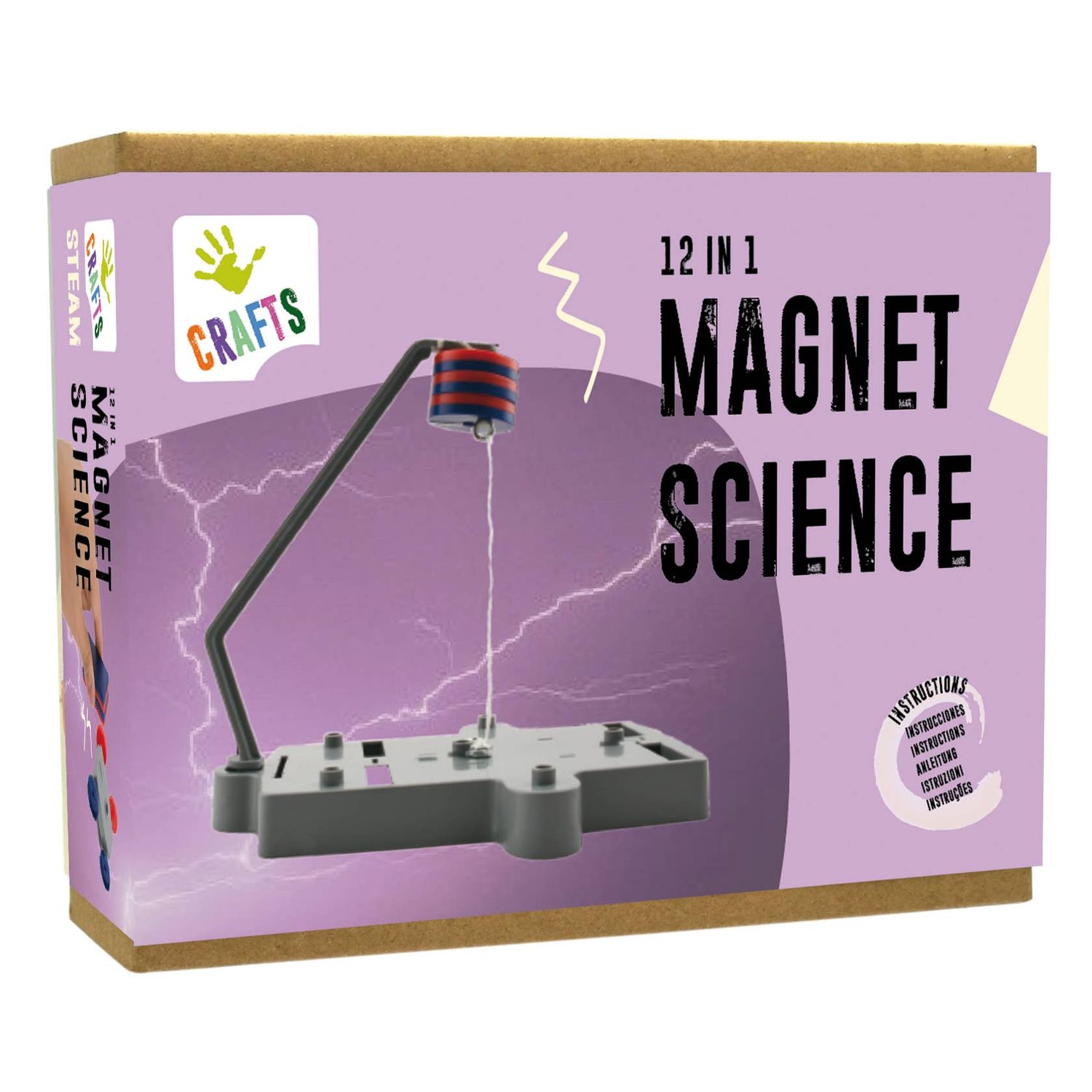 ANDREU TOYS 12-in-1 Magnetic Science Kit – STEM Experiments &amp; Magnetism – STEM toy, motor skills toy