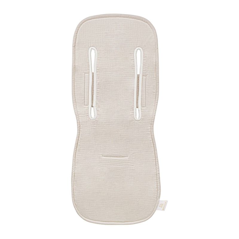 MayLILY Insert de poussette en mousseline 3D anti-transpiration, Beige – accessoire poussette, text…