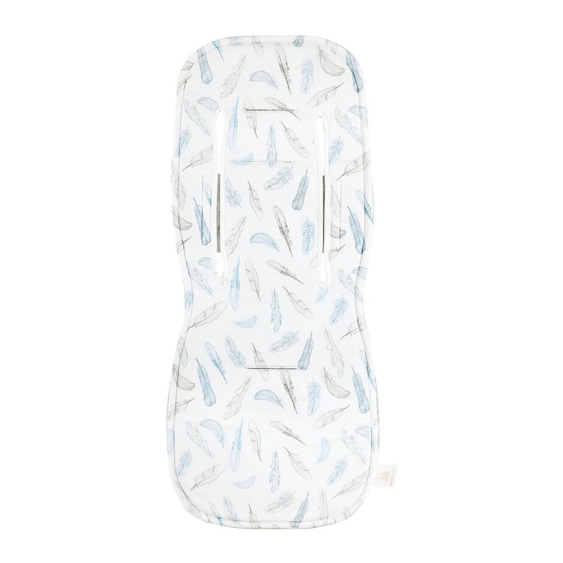 MayLILY Insert de poussette anti-transpiration 3D en bambou, Heavenly feathers – accessoire pousset…