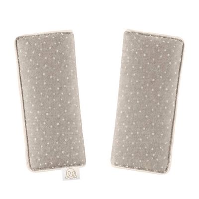 MayLILY Cuscinetti per cinture di sicurezza in bambù, Stones taupe – accessorio passeggino, neonato