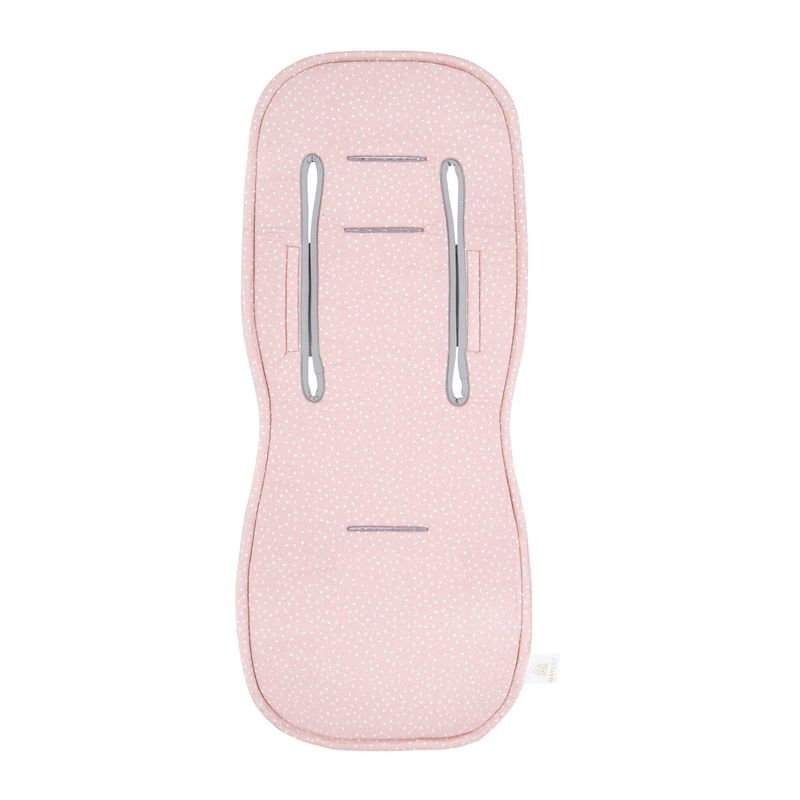MayLILY Insert de poussette anti-transpiration 3D en bambou, Stones Pink – accessoire poussette, no…