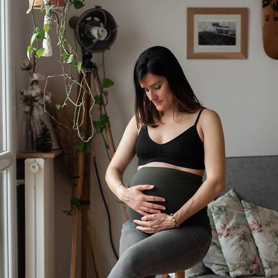 Bauchband von der Schwangerschaft bis zum Baby – Grün-Olive