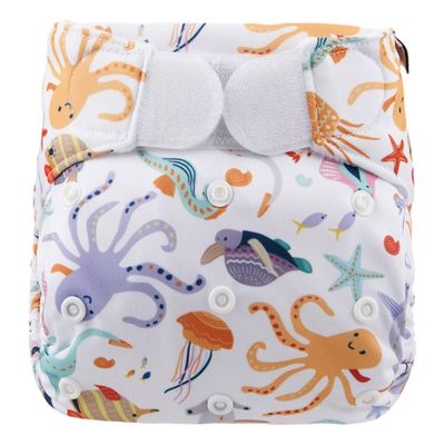 HappyBear Diapers Reusable Baby Swim Diaper – One Size 0–3 Years, Marina – bath time, motor skills …