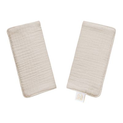 Muslin seat belt pads