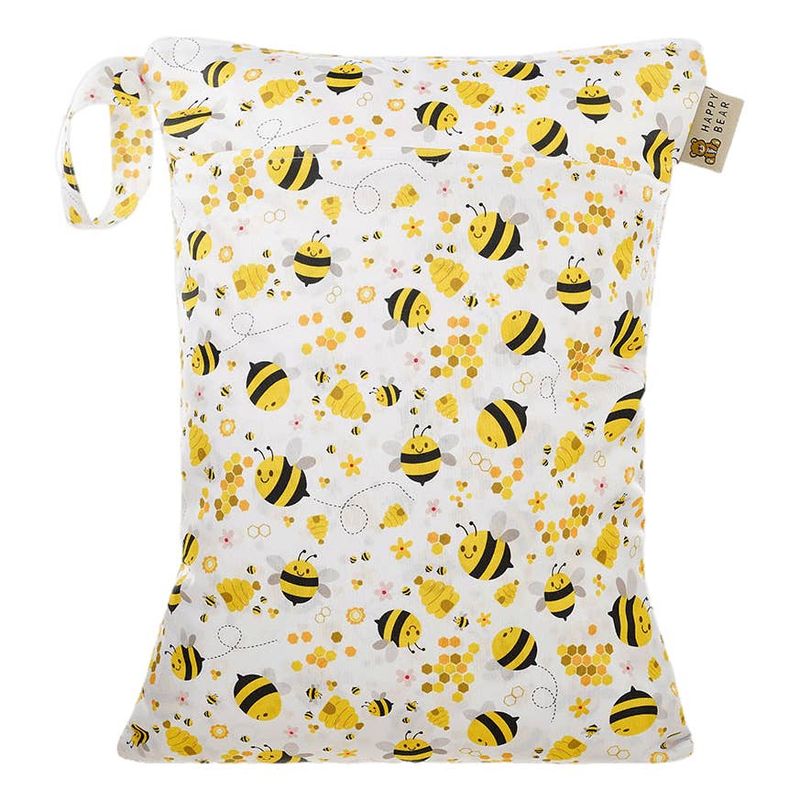 Sac imperméable pour couches lavables – 2 compartiments, 30 × 40 cm