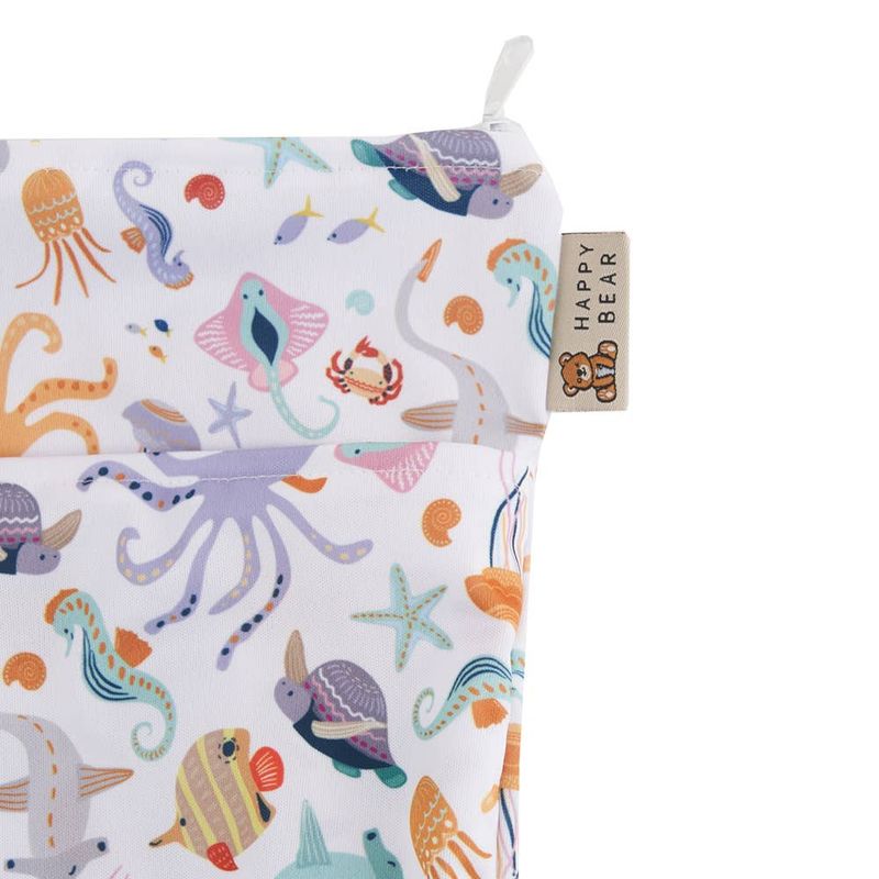 Sac imperméable pour couches lavables – 2 compartiments, 30 × 40 cm