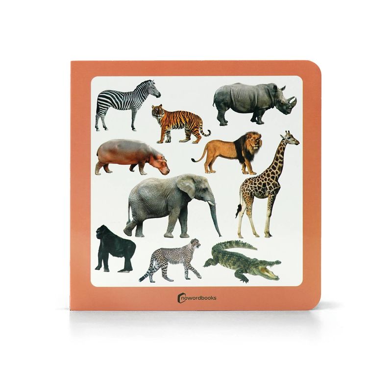 Wild Animals Educational Baby Book – Visual Learning for Babies &amp; Toddlers