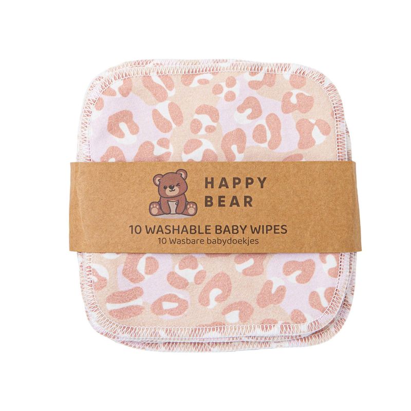 Lingettes bébé réutilisables en coton – Lingettes lavables, lot de 10