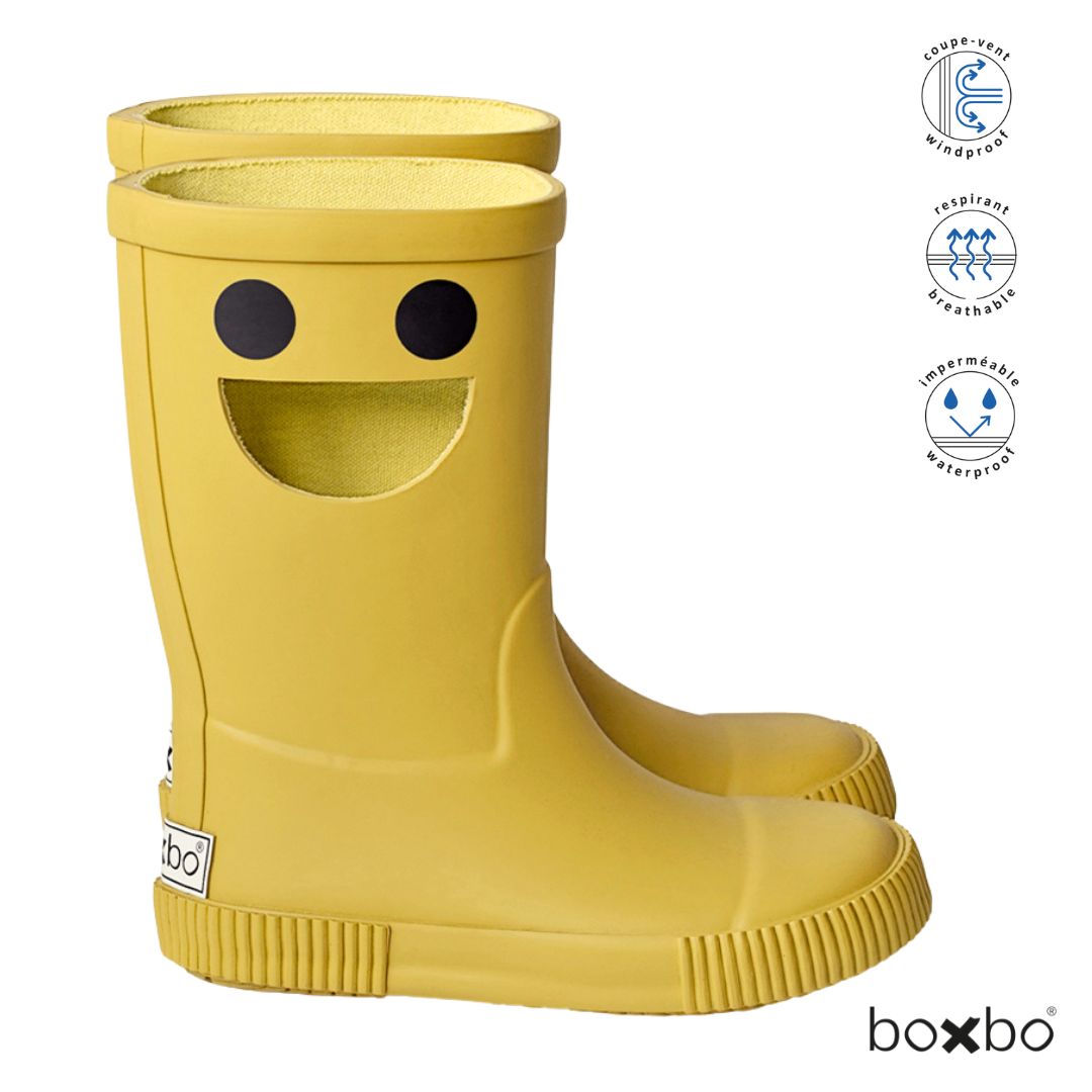 Boxbo Kids Rain Boots Eco Rubber, Gelb – school supplies, arts and crafts