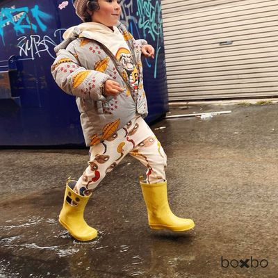 Boxbo Bottes de Pluie Enfant Eco Rubber, Gelb – photo produit, fournitures scolaires, dessin et bri…