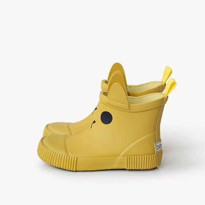 Kids Rain Boots – Natural Rubber with Cotton Lining