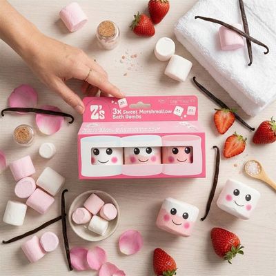 Marshmallow-Badebomben – 3-teiliges Duftbad-Set