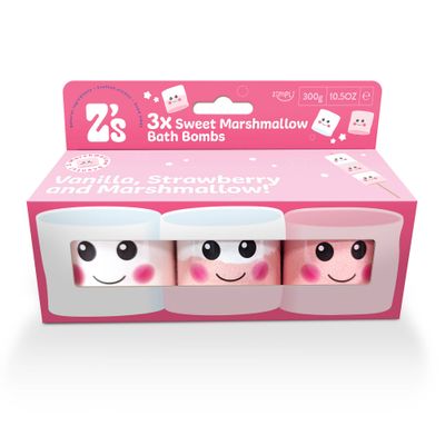 Marshmallow-Badebomben – 3-teiliges Duftbad-Set