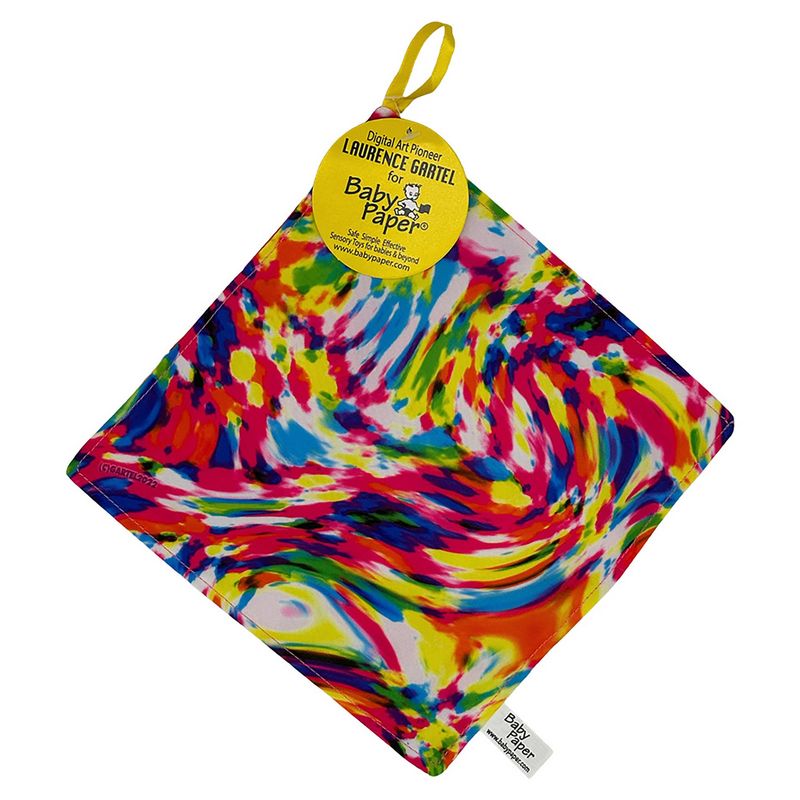 Baby Crinkle Sensory Toy with Loop – Fabric Toy for Newborns 0+, Gartel Circus Time