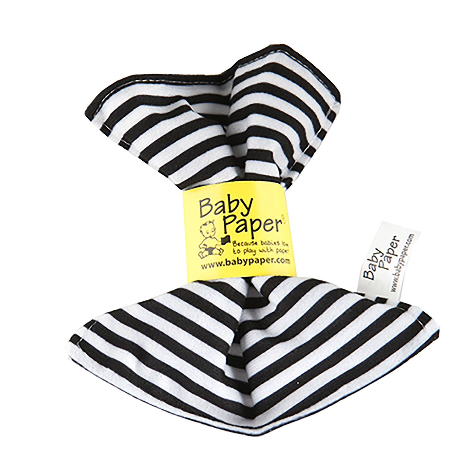 High-Contrast Baby Crinkle Sensory Toy – Black &amp; White Fabric Toy 0+