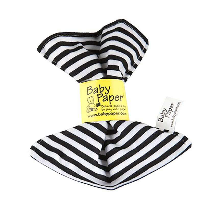 High-Contrast Baby Crinkle Sensory Toy – Black &amp; White Fabric Toy 0+