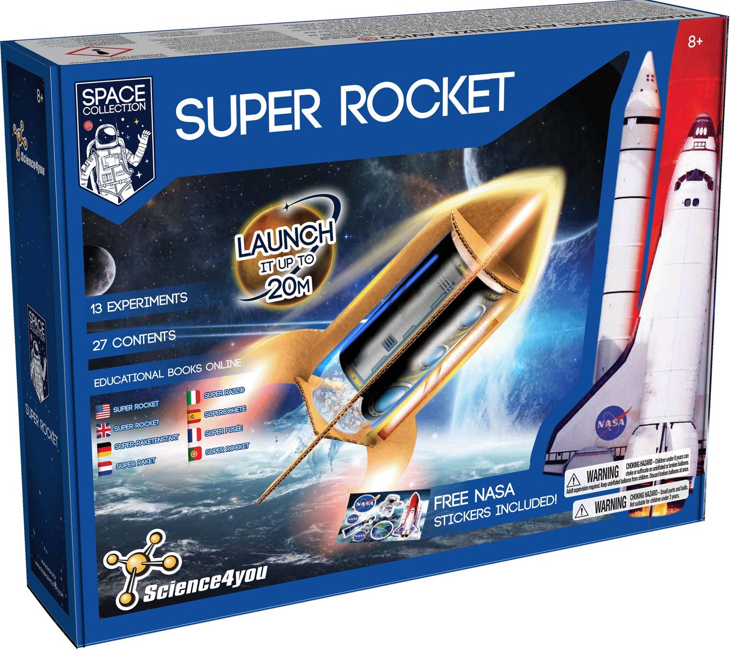 Super Rocket Science Kit – STEM Rocket Experiment Set for Kids 8+